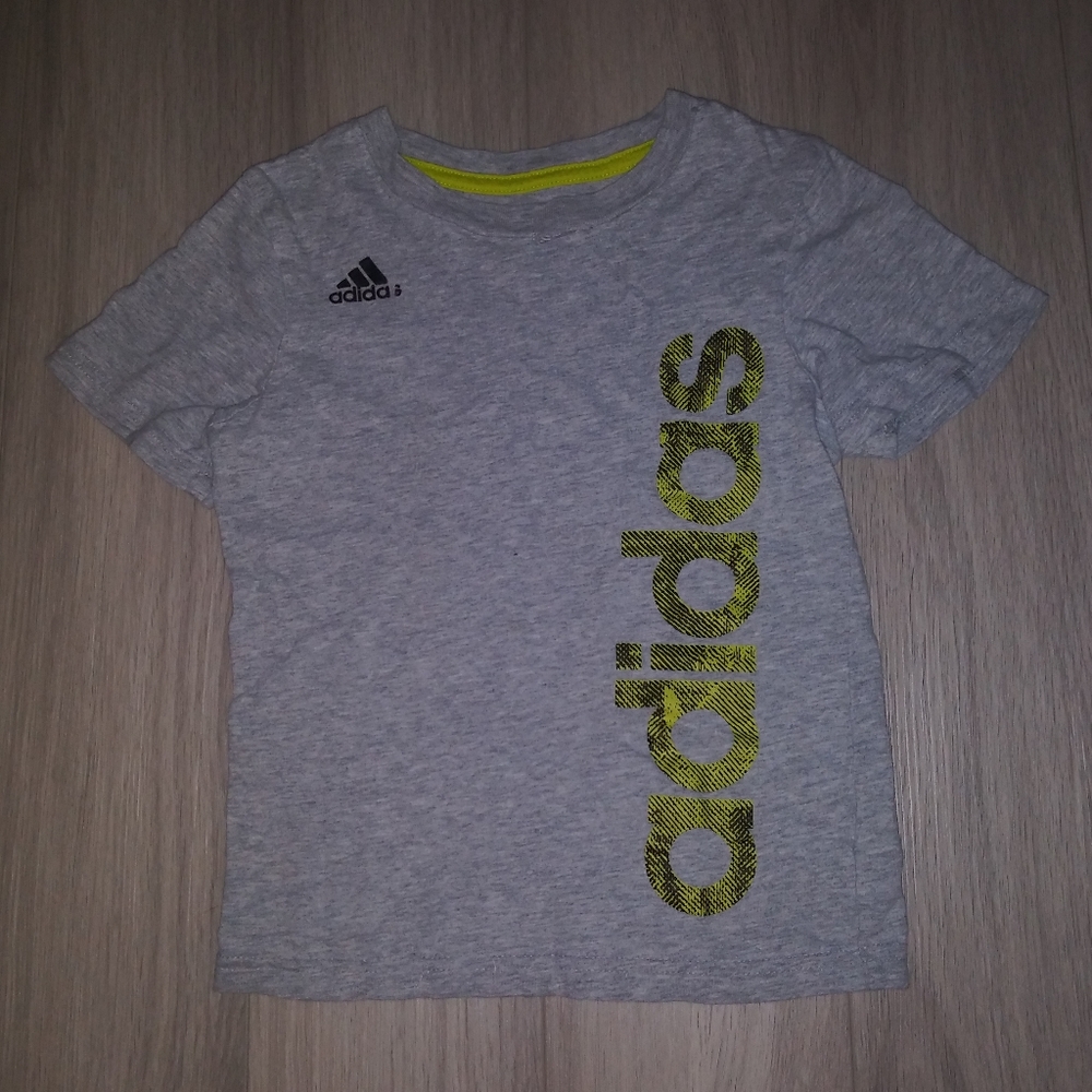 Kids Adidas T-shirt - Size 3T - Gray/Yellow